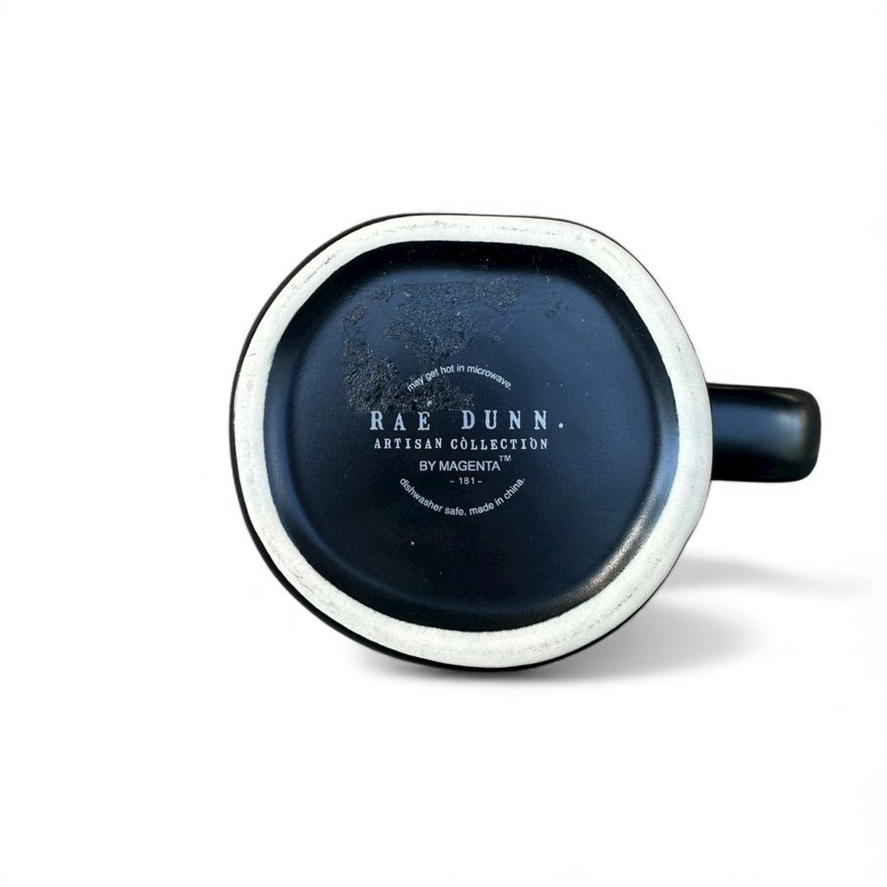 Rae Dunn Don’t Be A Scaredy Cat Black Halloween Coffee Mug Artisan Collection - Picture 5 of 6